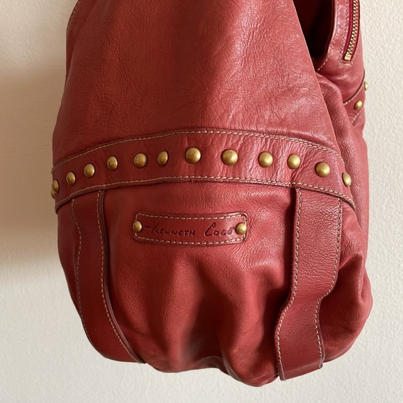 Kenneth Cole red leather hobo bag - Picture 12 of 12